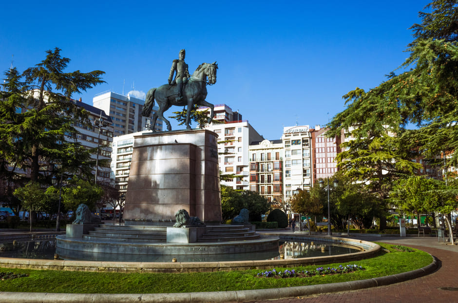Estatua del General Baldomero Espartero en el Paseo Príncipe de Vergara de Logroño, La Rioja